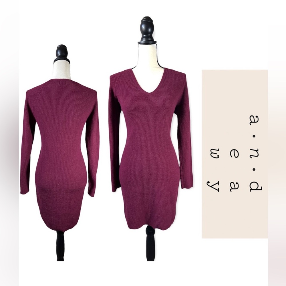 2 for $13 Soft maroon sweater dress small